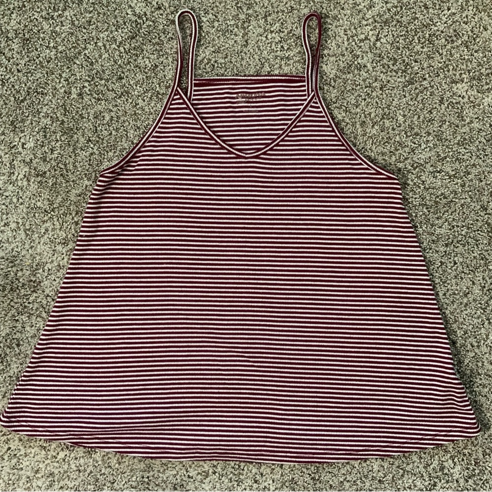 Arizona Red and White Striped Tank Top